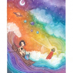 Toward the Light-2021-penguin-dream-art-illustration-MaryAnn-Loo