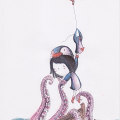 Illustration: Sinking (2014), watercolor and ink on paper, 8.3 x 11.7 in., 72dpi