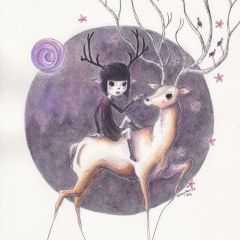 Illustration: The NightFaun (2016)Watercolor, ink and color pencil on watercolor paper, 8.3 x 11.7 in., 72dpi