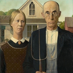 "American Gothic" (1930), Grant Wood