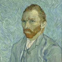 "Van Gogh Self-Portrait" (1889), Vincent Van Gogh