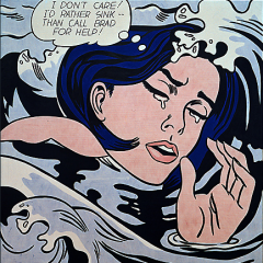 "Drowning Girl" (1963), Roy Lichtenstein