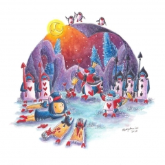 The-Queen-Penguin-of-Hearts-2020-PenguinGirl-Wonderland-art-illustration-MaryAnn-Loo