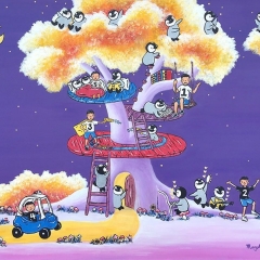 Lin Children Dream Tree-2019-penguin-painting-art-illustration-MaryAnn-Loo