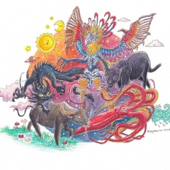 Berto's Shaman Animals-2019-art-illustration-MaryAnn-Loo