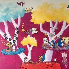 Project: 100 Dream Trees No. 5: "The Užupis Dream Tree" (2019)Cat President, 800x600px