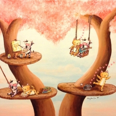 Angela's Tree-Angela-Jan2015-love-cat-cow-MaryAnn-Loo