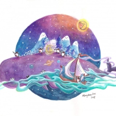 Whale-Island-2-2018-penguin-adventure-art-illustration-MaryAnn-Loo