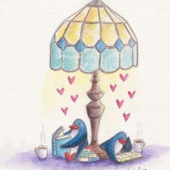 book-lovers-illustration-lamp-penguins-read-love-MaryAnn-Loo