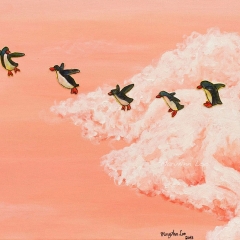 flight-dreamers-flying-penguins-clouds-MaryAnn-Loo