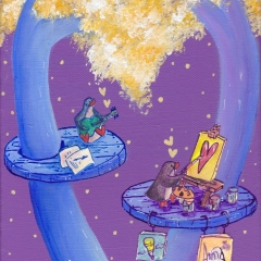 Creative-Duo-Tree-Home-2017-penguin-music-art-painting-MaryAnn-Loo