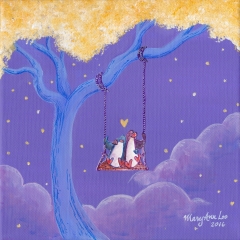 Tree-Swing-2016-penguin-love-art-illustration-MaryAnn-Loo