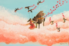 music-makers-penguins-piano-girl-hearts-cloud-MaryAnn-Loo