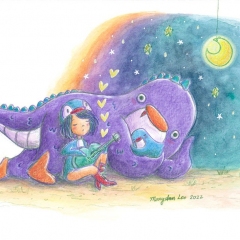 "Lullaby" (2022)Watercolour and colour pencil on watercolour paper, 8.3 x 5.8 in. online