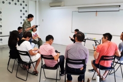 Casual classroom setting for learning together