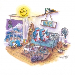 Home-Sweet-Sofia-Home-2019- Bulgaria-penguin-love-art-illustration-MaryAnn-Loo