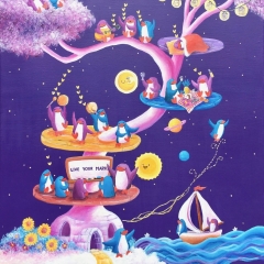 The-Live-Your-Mark-Dream-Tree-2019-penguin-art-illustration-painting-MaryAnn-Loo